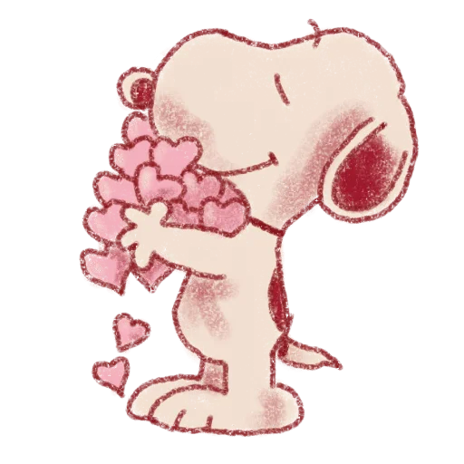 🌟 Стикер «Snoopy Valentines Day» для Telegram