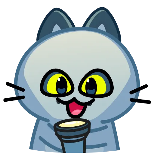 😈 Эмодзи «Котик-призрак» для Telegram