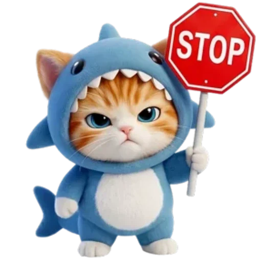 🐈 Стикер «Котоакула» для Telegram