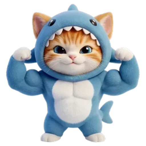 🐈 Стикер «Котоакула» для Telegram