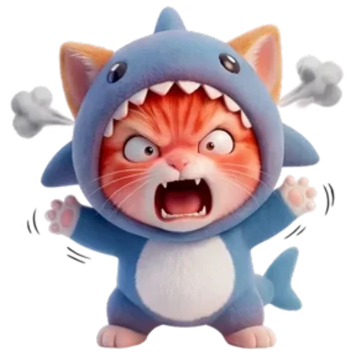 🐈 Стикер «Котоакула» для Telegram