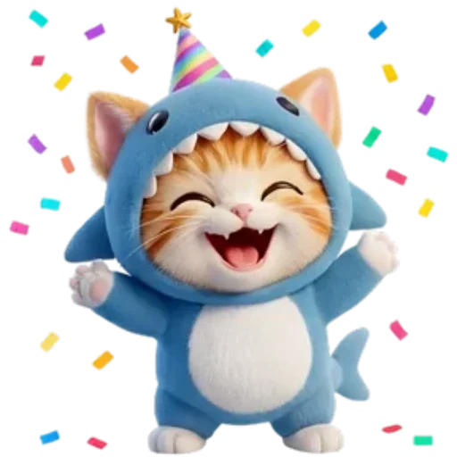 🐈 Стикер «Котоакула» для Telegram