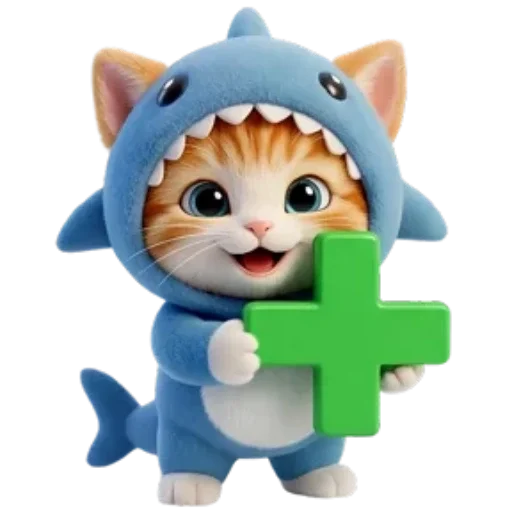 🐈 Стикер «Котоакула» для Telegram