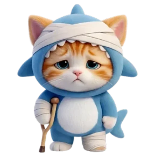🐈 Стикер «Котоакула» для Telegram