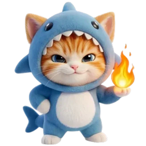 🐈 Стикер «Котоакула» для Telegram