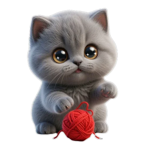 🧶 Стикер «Котомания» для Telegram