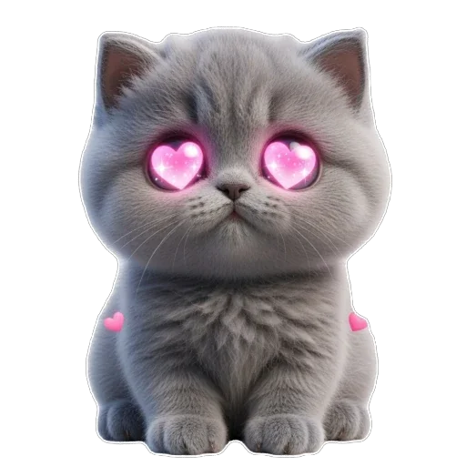 😍 Стикер «Котомания» для Telegram