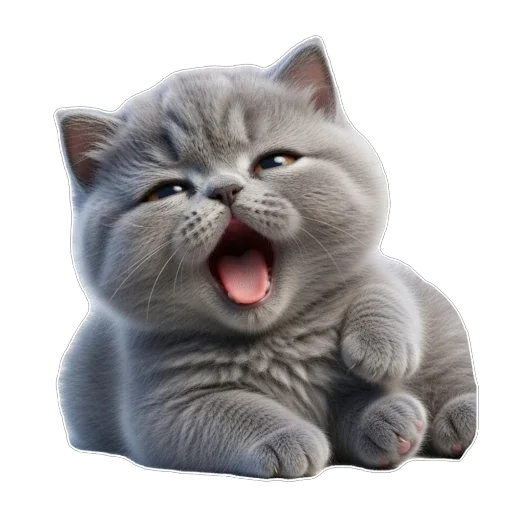 🥱 Стикер «Котомания» для Telegram