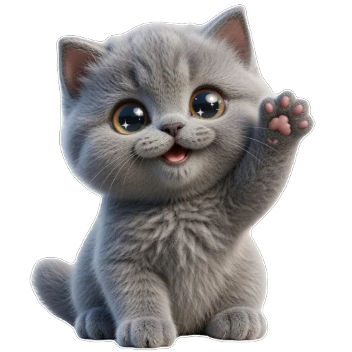 👋 Стикер «Котомания» для Telegram