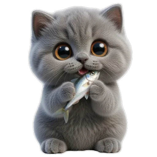 🐟 Стикер «Котомания» для Telegram