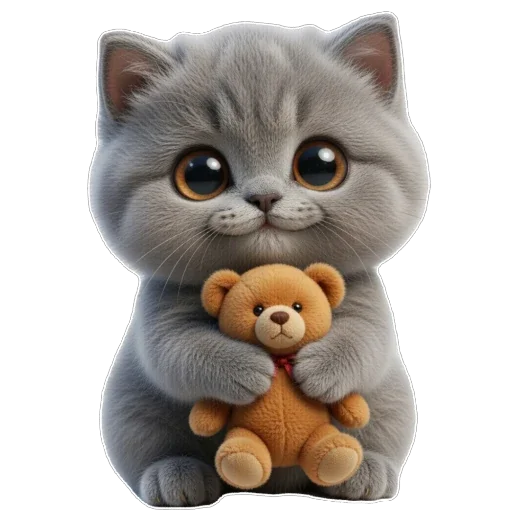 🧸 Стикер «Котомания» для Telegram