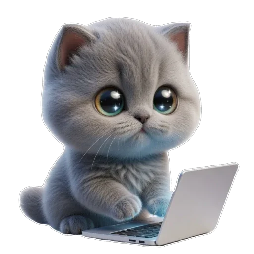 💻 Стикер «Котомания» для Telegram