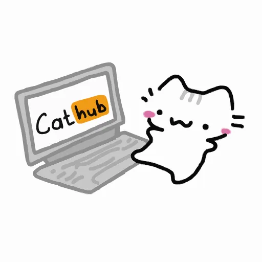 Стикер 42 💞 Набор эмоджи с милыми котятами на белом фоне в HD качестве