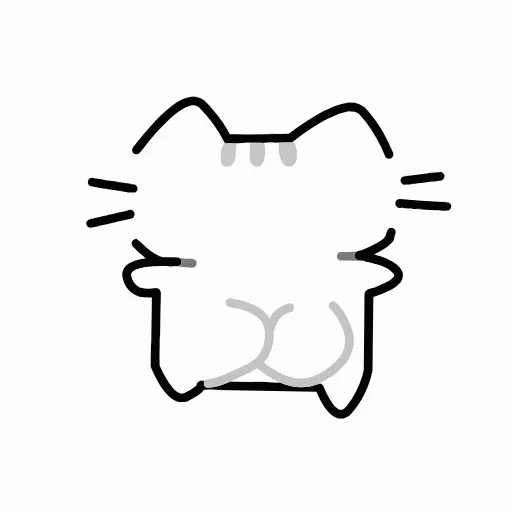 Стикер 58 💞 Набор эмоджи с милыми котятами на белом фоне в HD качестве