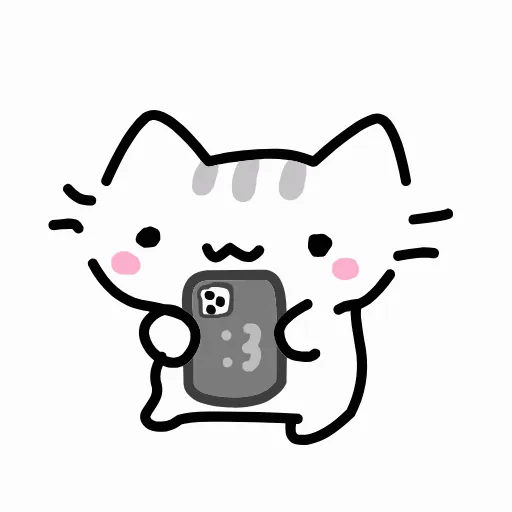 Стикер 54 💞 Набор эмоджи с милыми котятами на белом фоне в HD качестве