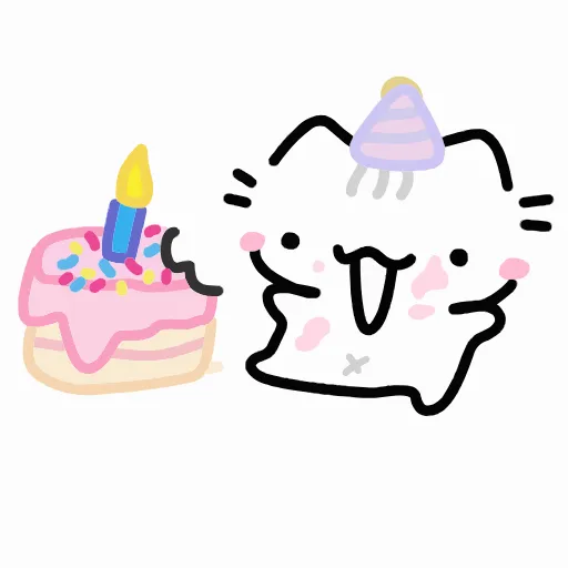 Стикер 14 💞 Набор эмоджи с милыми котятами на белом фоне в HD качестве