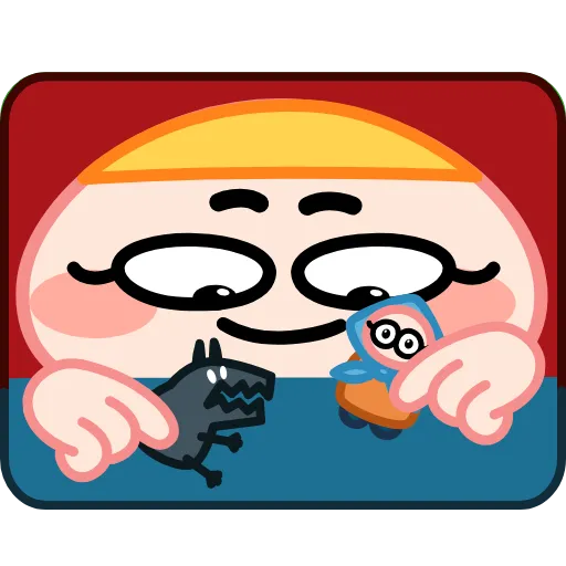 😈 Стикер «Красная Шапка» для Telegram