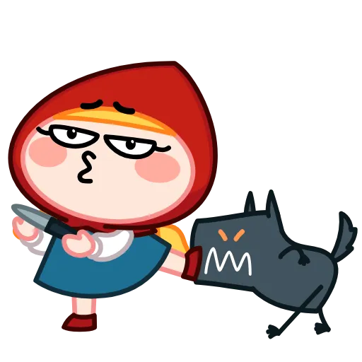 😗 Стикер «Красная Шапка» для Telegram