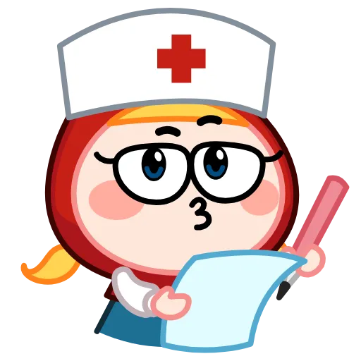 👩‍⚕️ Стикер «Красная Шапка» для Telegram