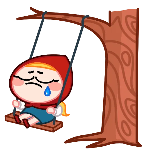 😭 Стикер «Красная Шапка» для Telegram