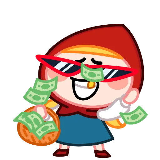🤑 Стикер «Красная Шапка» для Telegram