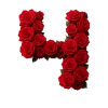 Стикер 25 Красные розы