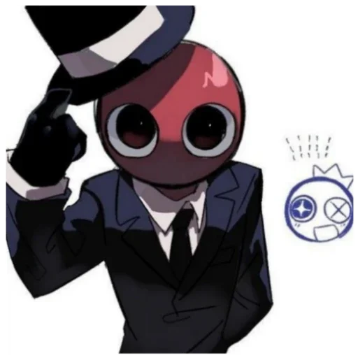 🍔 Стикер «Красный / Rainbow Friends» для Telegram