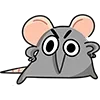 Стикер 14 🐀🤪😠😐❤️🤨😣🧀😍