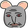 Стикер 8 🐀🤪😠😐❤️🤨😣🧀😍