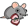 Стикер 32 🐀🤪😠😐❤️🤨😣🧀😍