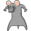 Стикер 19 🐀🤪😠😐❤️🤨😣🧀😍
