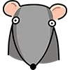 Стикер 40 🐀🤪😠😐❤️🤨😣🧀😍