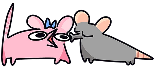 😘 Стикер «Крис и Кристина без надписей» для Telegram
