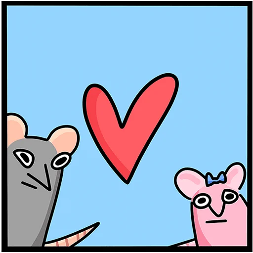 ❤ Стикер «Крис и Кристина без надписей» для Telegram