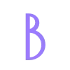 Стикер 3 Буквы, иконки, сердечки