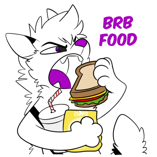🍔 Стикер «Kuro» для Telegram