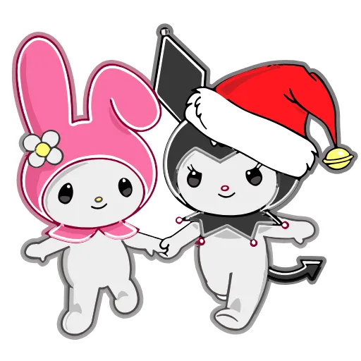 Стикер 43 Kuromi Xmas ×