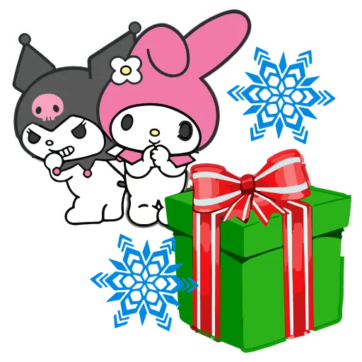 Стикер 39 Kuromi Xmas ×