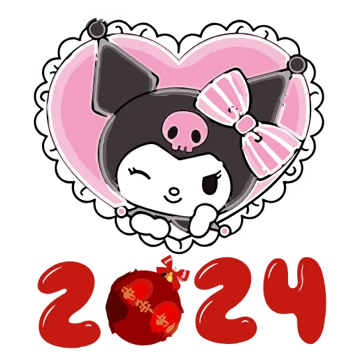 Стикер 8 Kuromi Xmas ×
