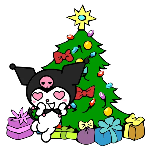 Стикер 11 Kuromi Xmas ×