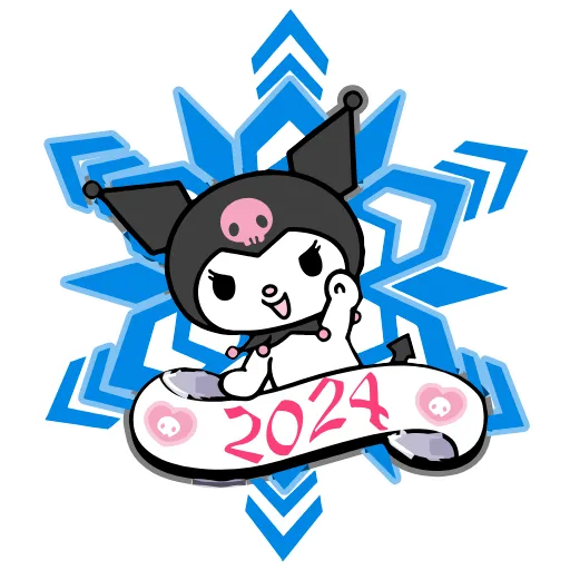 Стикер 28 Kuromi Xmas ×