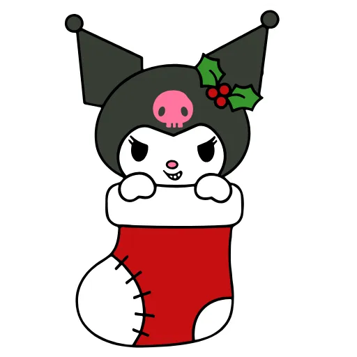 Стикер 3 Kuromi Xmas ×