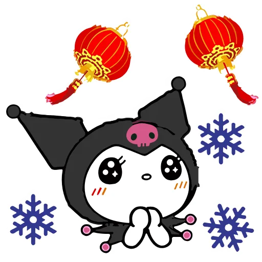 Стикер 27 Kuromi Xmas ×