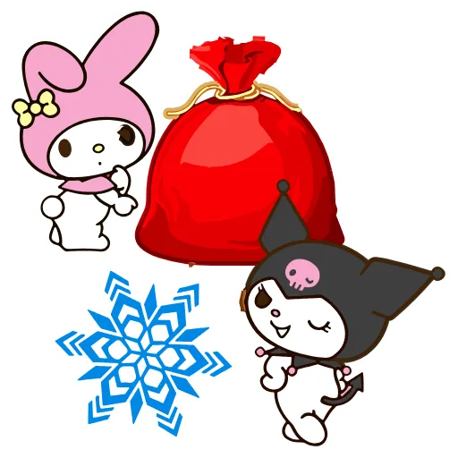 Стикер 38 Kuromi Xmas ×