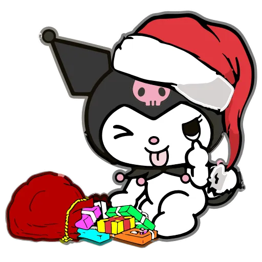 Стикер 18 Kuromi Xmas ×