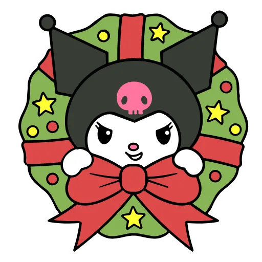 Стикер 32 Kuromi Xmas ×