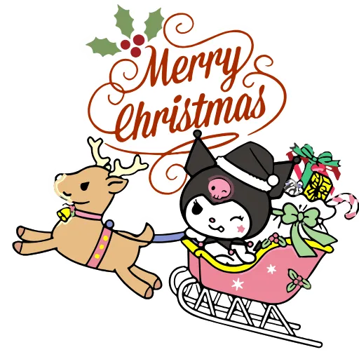 Стикер 6 Kuromi Xmas ×