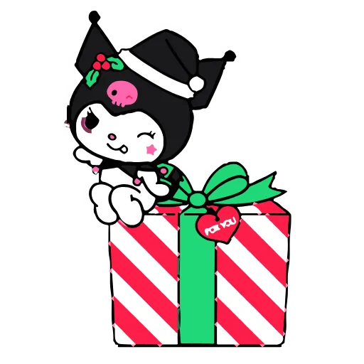 Стикер 7 Kuromi Xmas ×