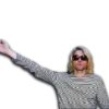 Стикер 24 Kurt Cobain Png