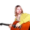Стикер 32 Kurt Cobain Png